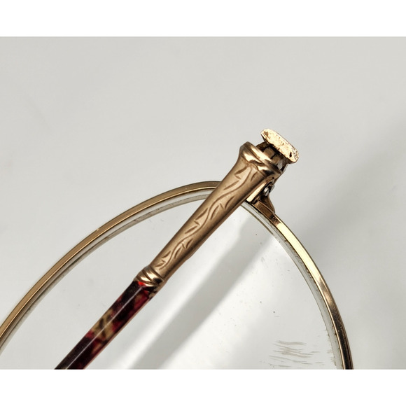 Vintage Givenchy Eyeglasses Gold Red Marble Wine Frames 52 19 135 main image 7